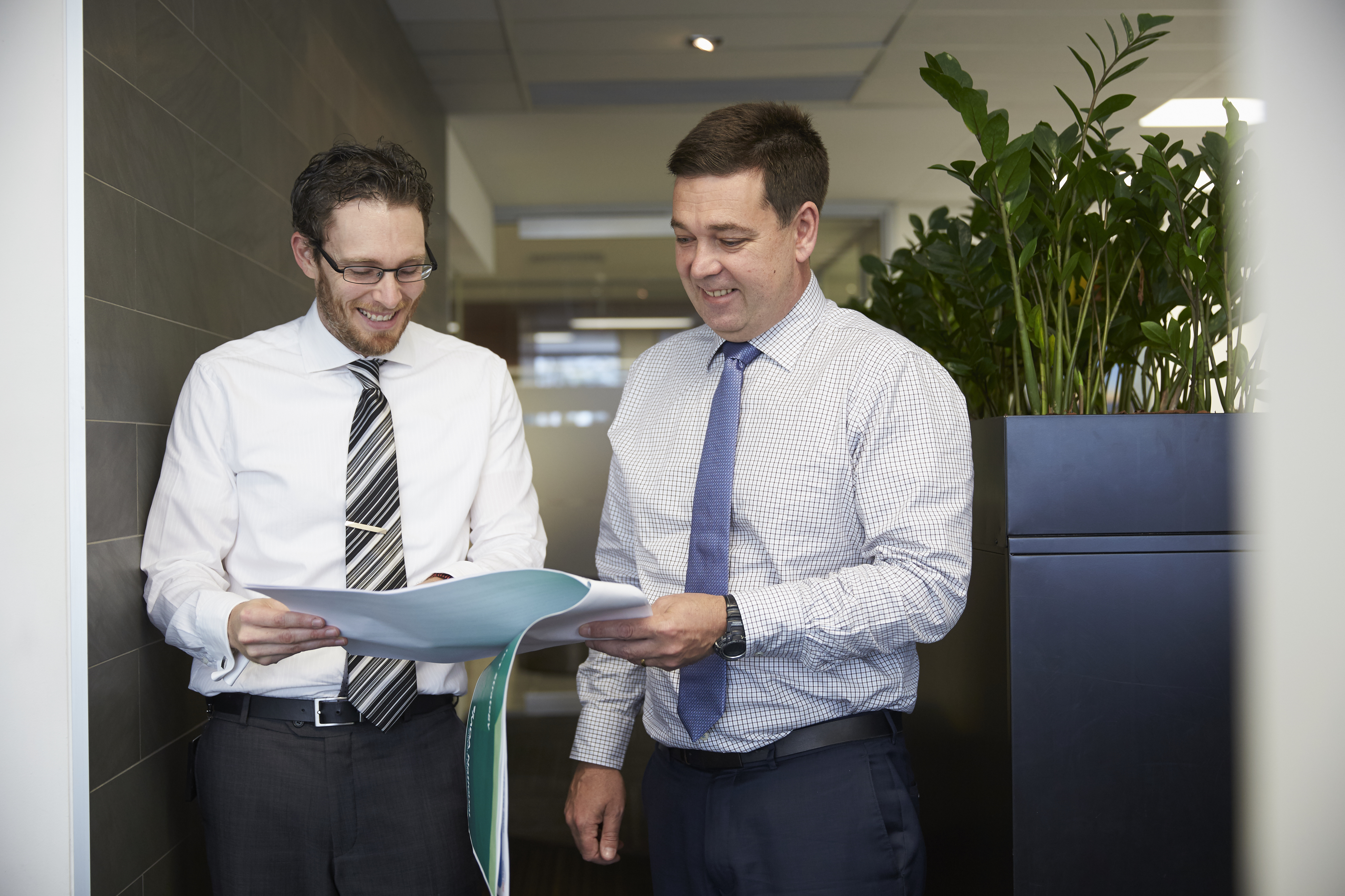 Andrew and Travis talking